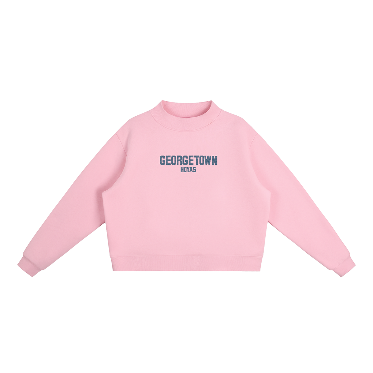 Georgetown Embroidered Mock-Neck