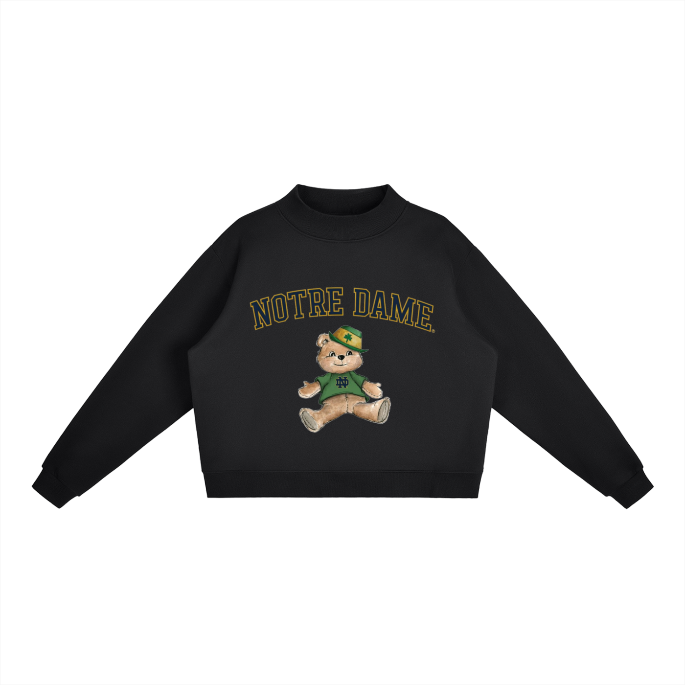 Notre Dame Mock-Neck Crew Sweatshirt