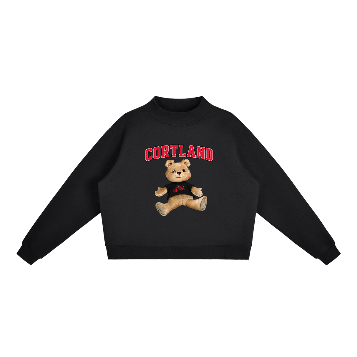SUNY Cortland Mock-Neck Crew Sweatshirt