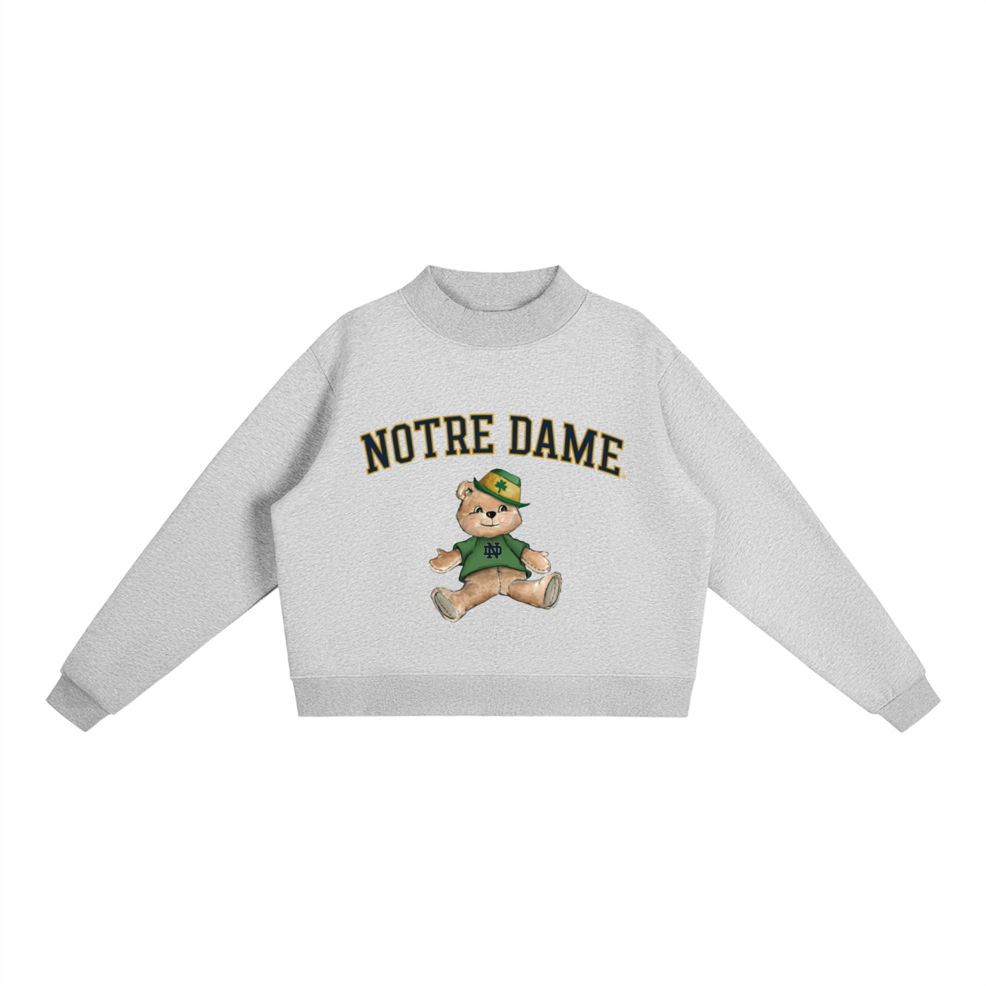 Notre Dame Mock-Neck Crew Sweatshirt