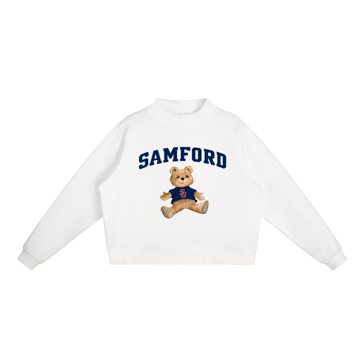 Samford University Mock-Neck Crew Sweatshirt
