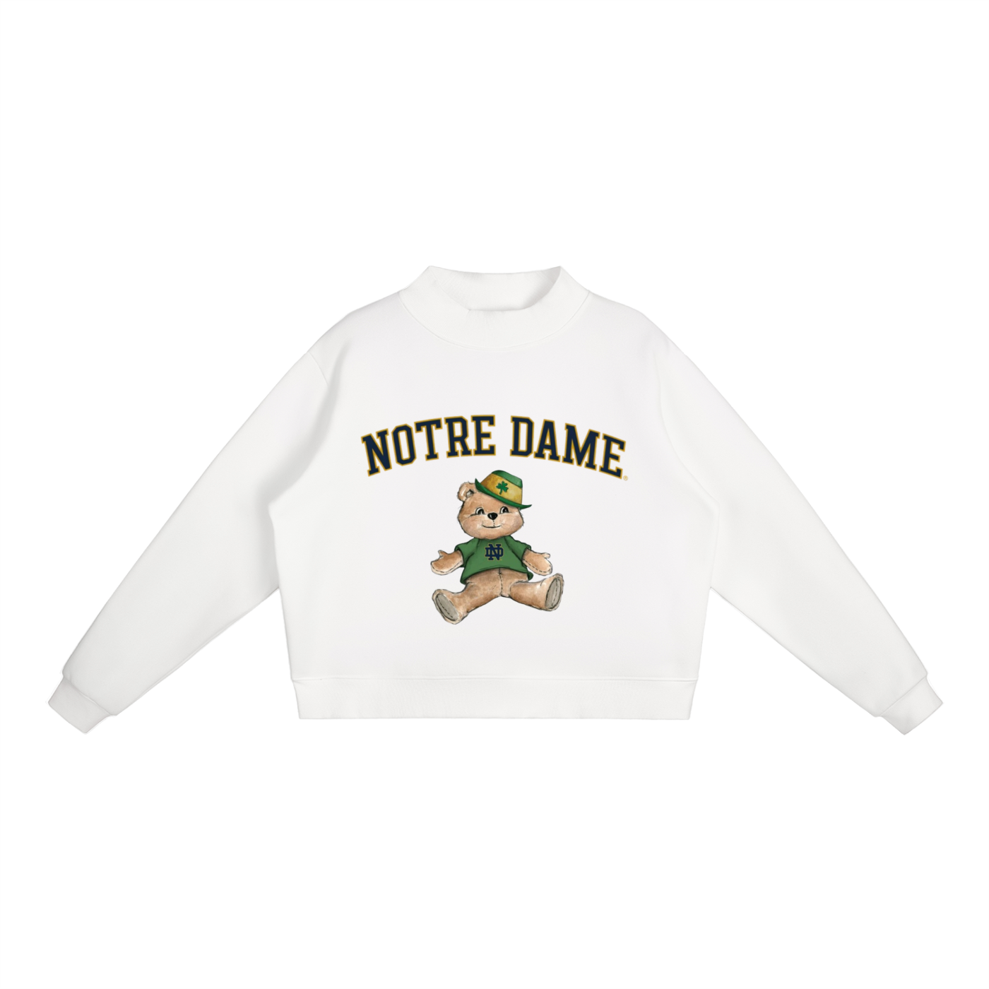 Notre Dame Mock-Neck Crew Sweatshirt