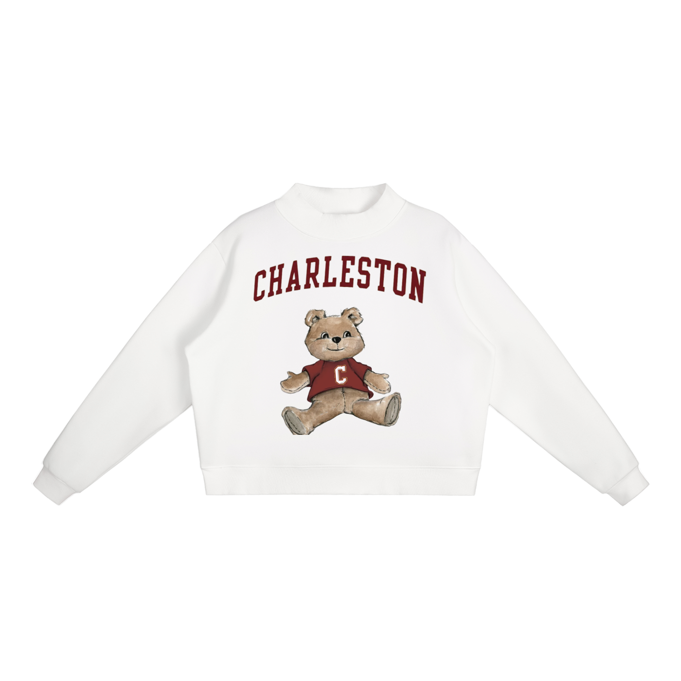College of Charleston Mock-Neck Crew Sweatshirt