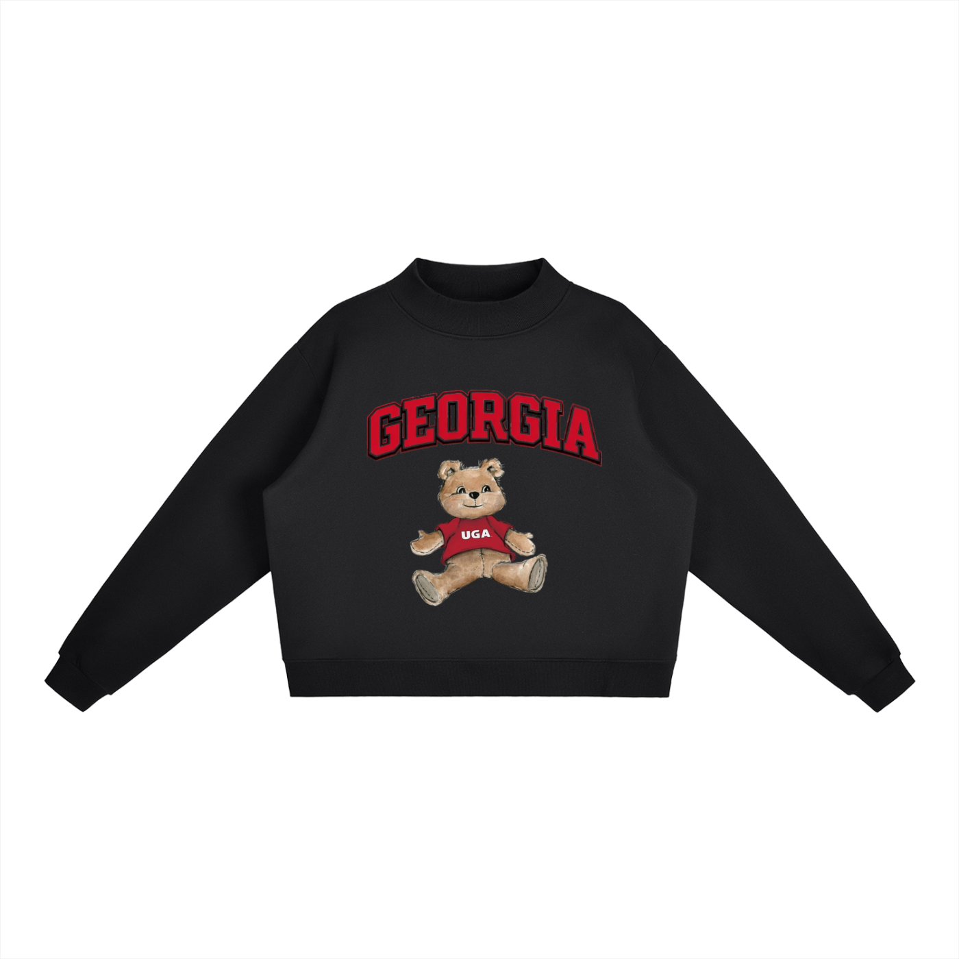 Georgia Mock-Neck Crew Sweatshirt