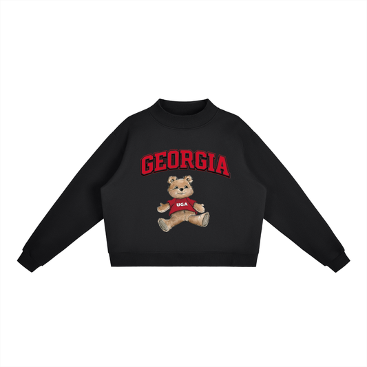 Georgia Mock-Neck Crew Sweatshirt