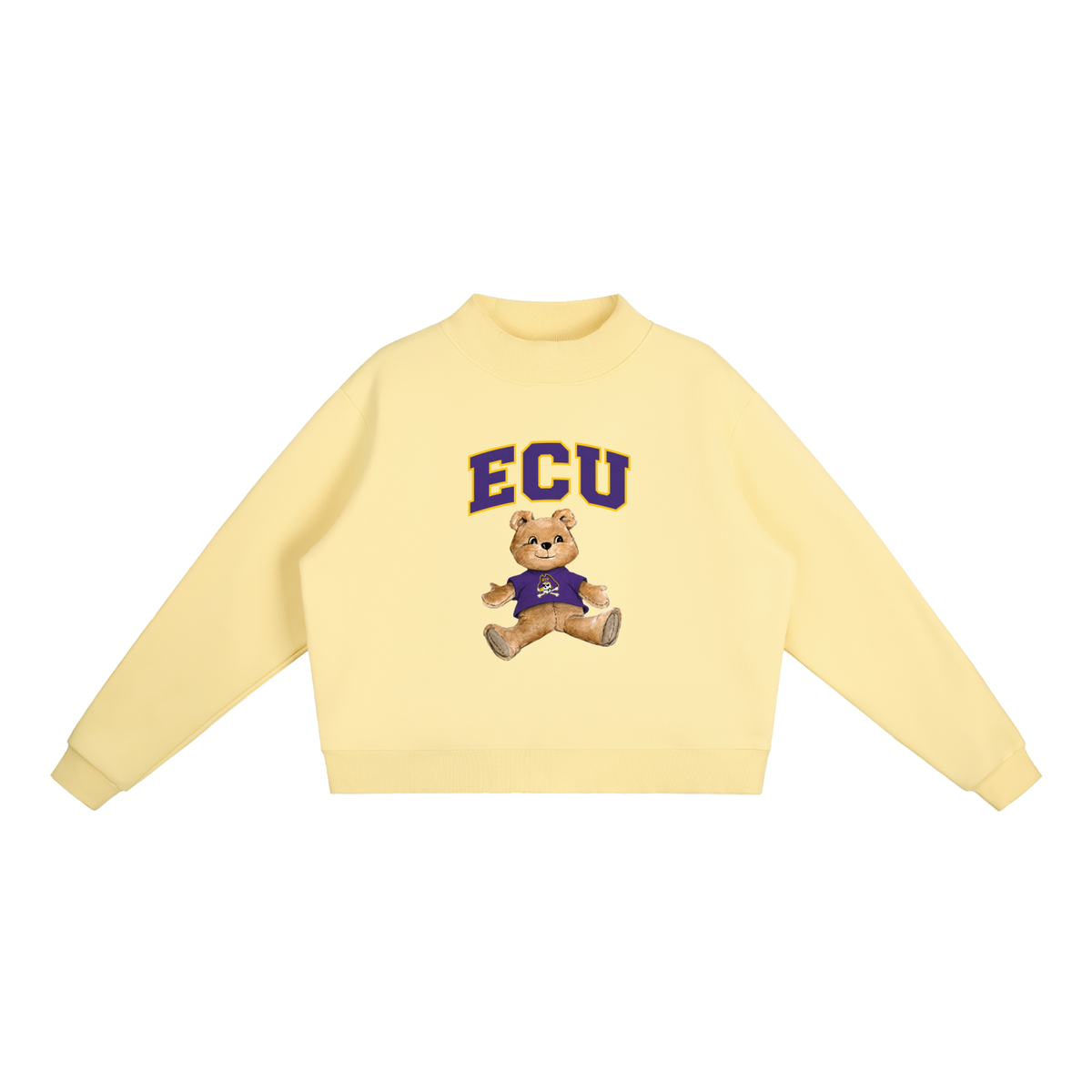ECU Mock-Neck Crew Sweatshirt