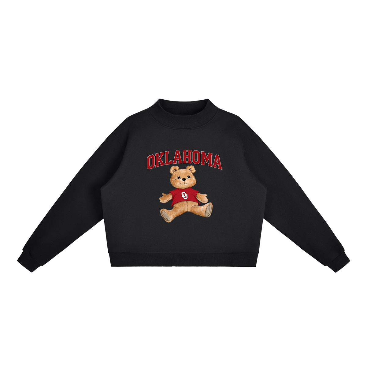 Oklahoma Mock-Neck Crew Sweatshirt