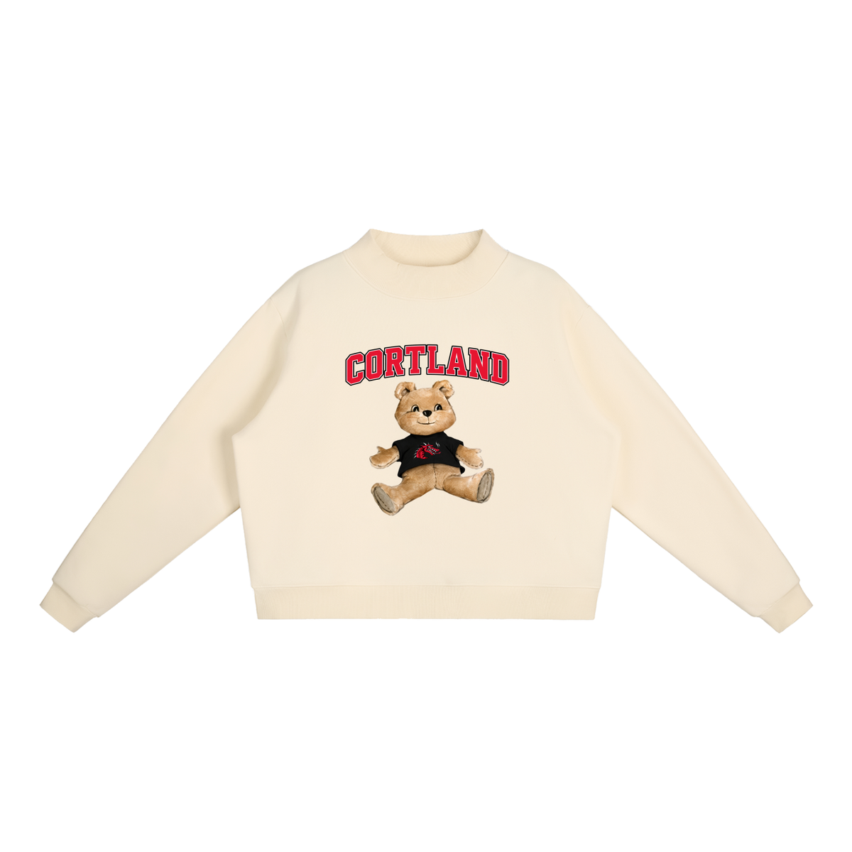SUNY Cortland Mock-Neck Crew Sweatshirt