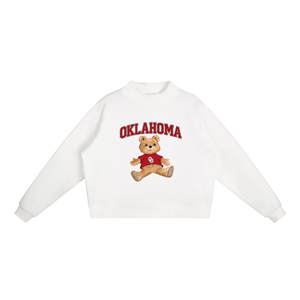 Oklahoma Mock-Neck Crew Sweatshirt