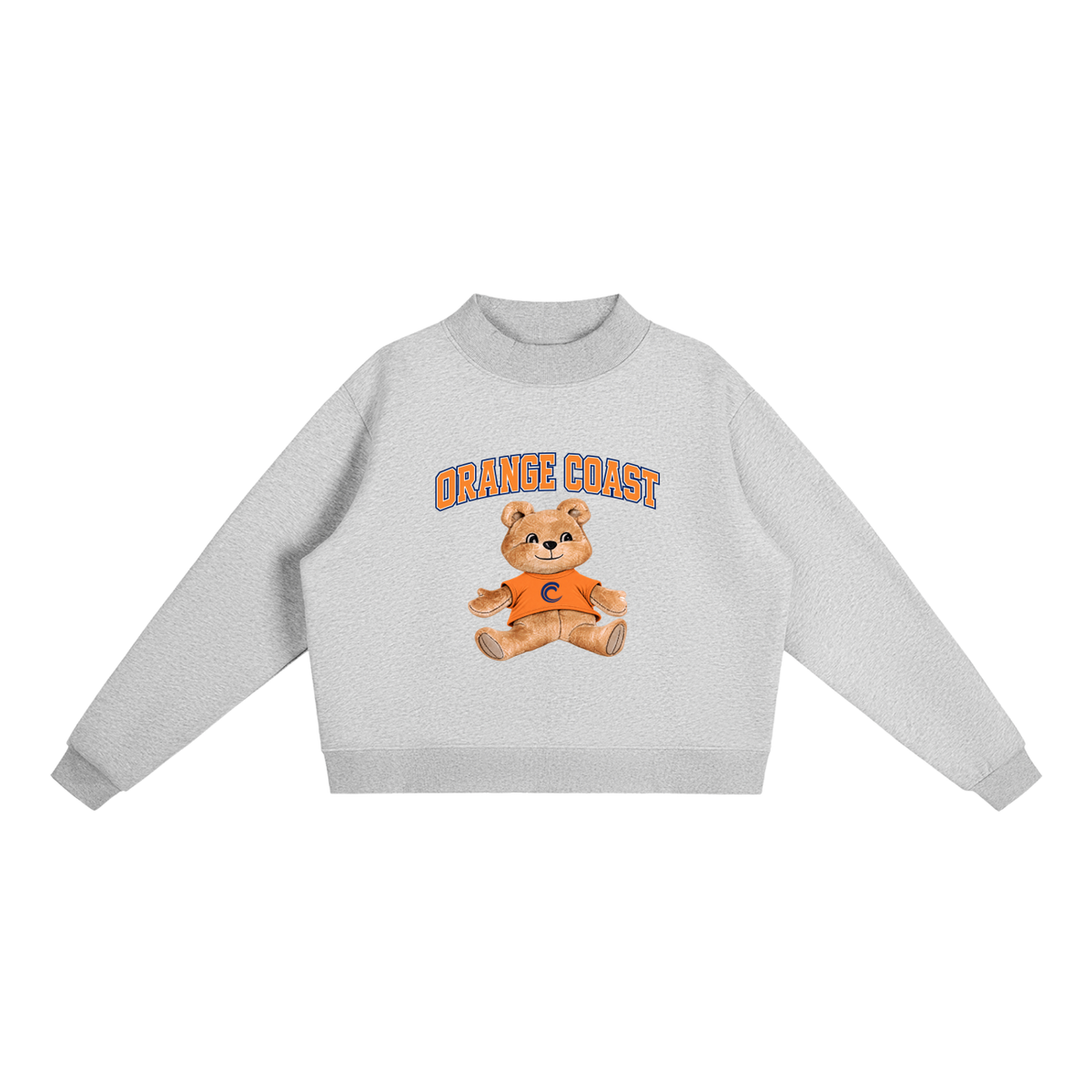 Orange Coast Mock-Neck Crew Sweatshirt