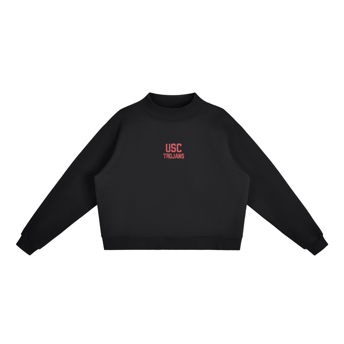 USC Embroidered Mock-Neck