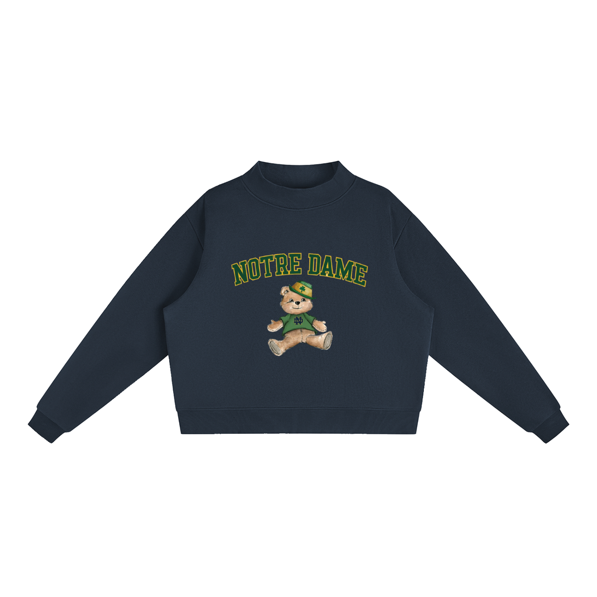 Notre Dame Mock-Neck Crew Sweatshirt