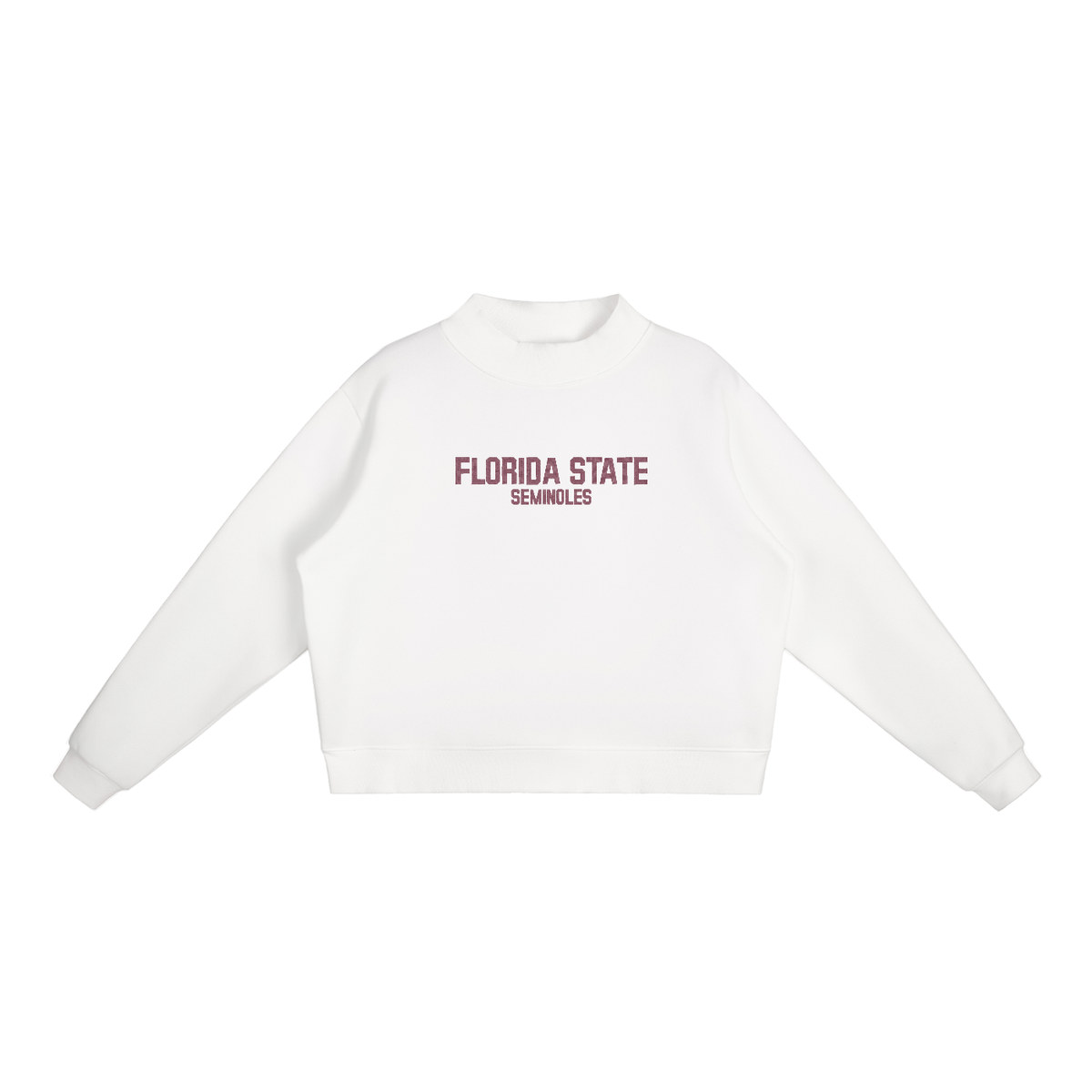 Florida State Embroidered Mock-Neck