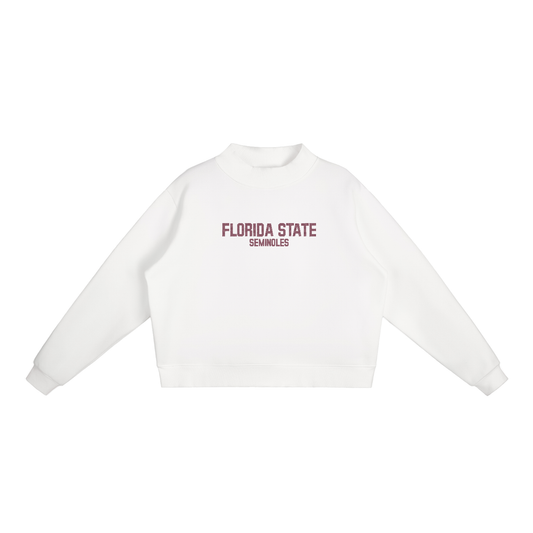 Florida State Embroidered Mock-Neck