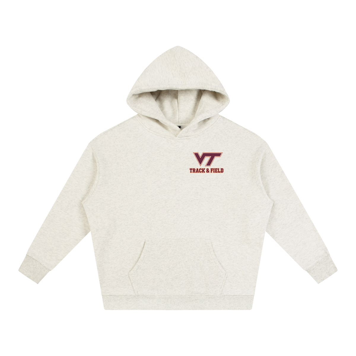 Virginia Tech T&F Fleeced Hoodie