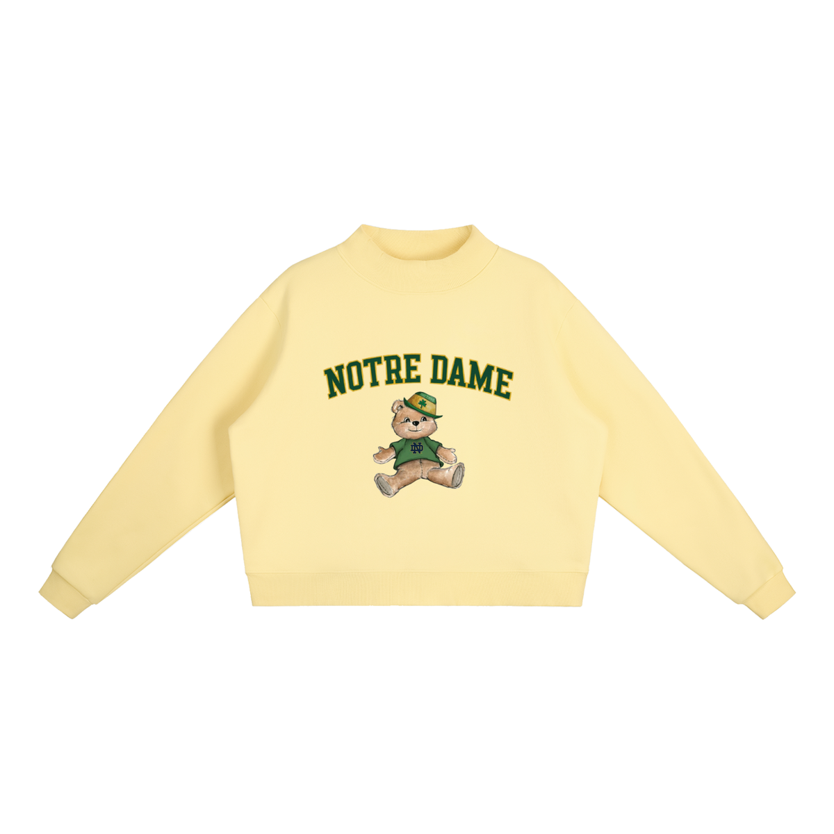 Notre Dame Mock-Neck Crew Sweatshirt
