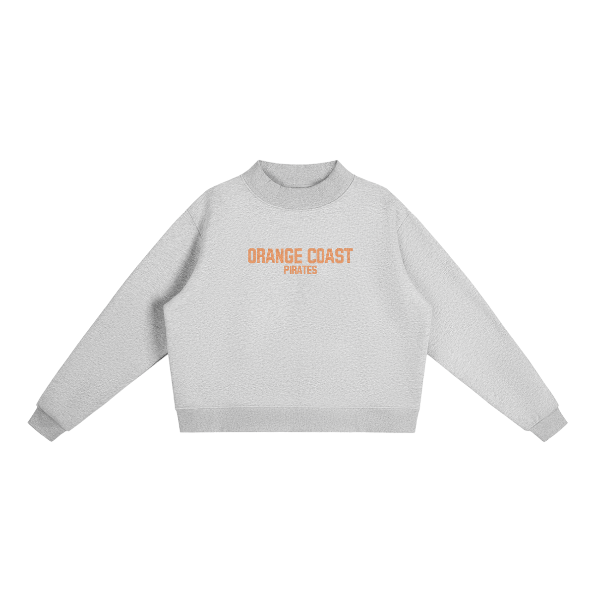 Orange Coast Embroidered Mock-Neck