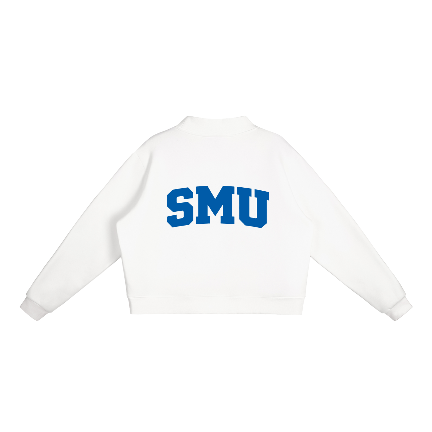 SMU Mock-Neck Crew Sweatshirt