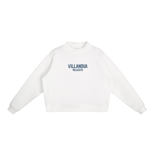 Villanova Embroidered Mock-Neck