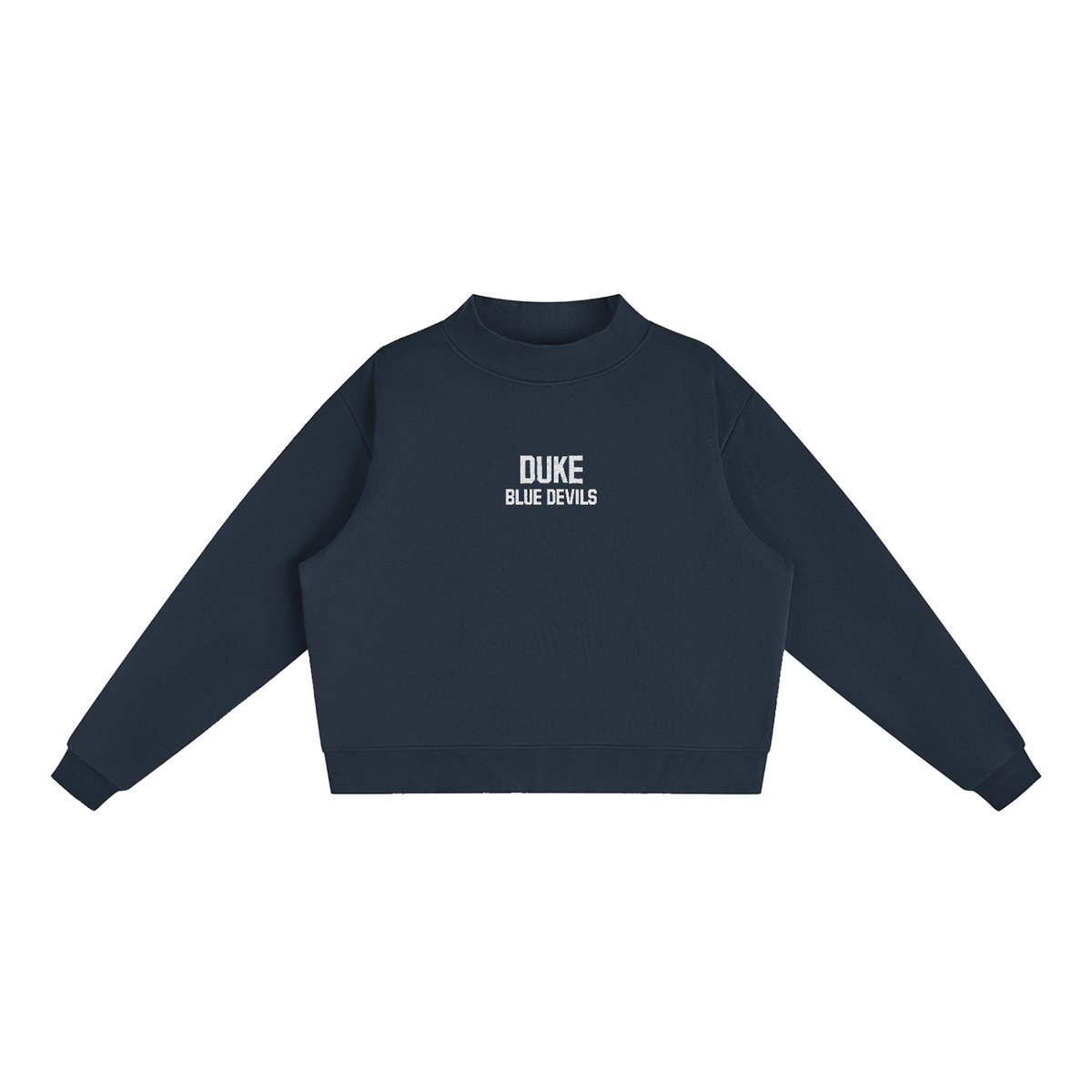 Duke Embroidered Mock-Neck