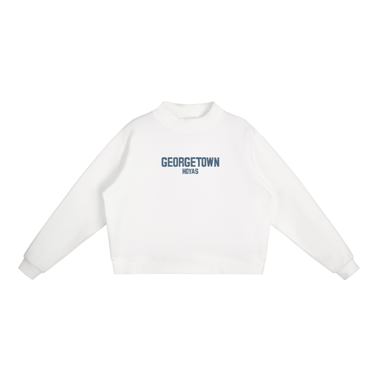 Georgetown Embroidered Mock-Neck