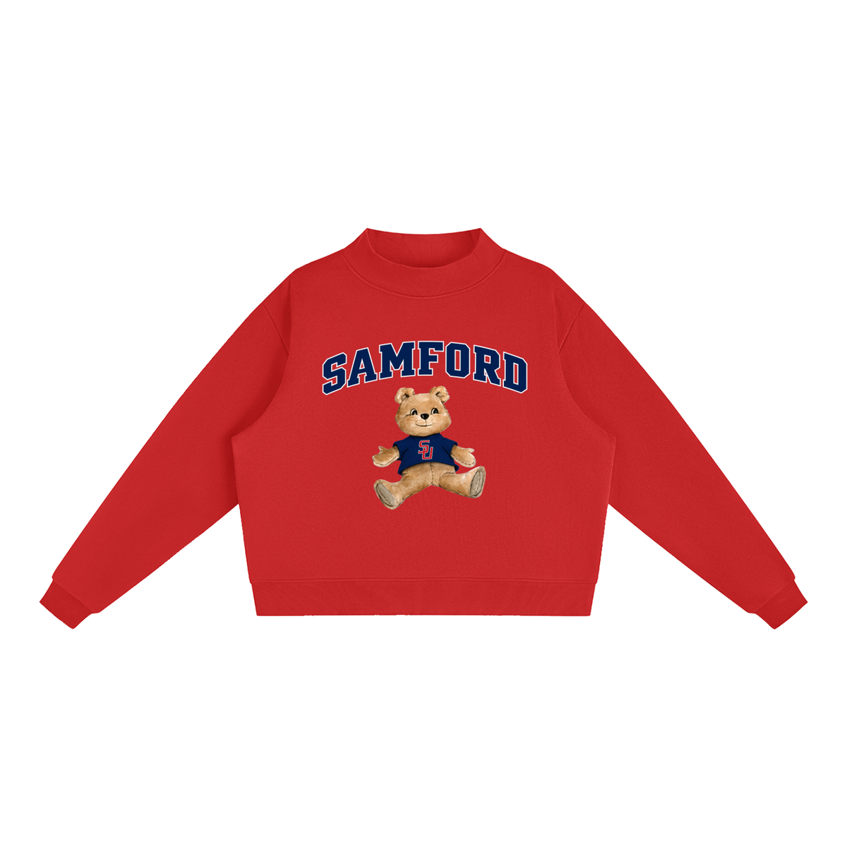 Samford University Mock-Neck Crew Sweatshirt
