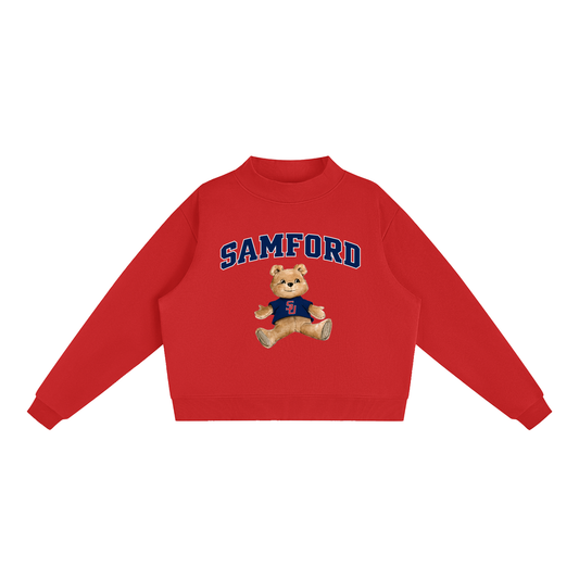 Samford University Mock-Neck Crew Sweatshirt